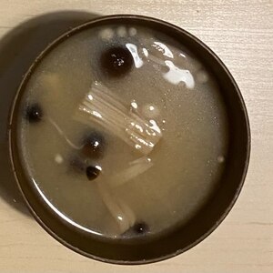 白菜＊油揚げ＊しめじの味噌汁